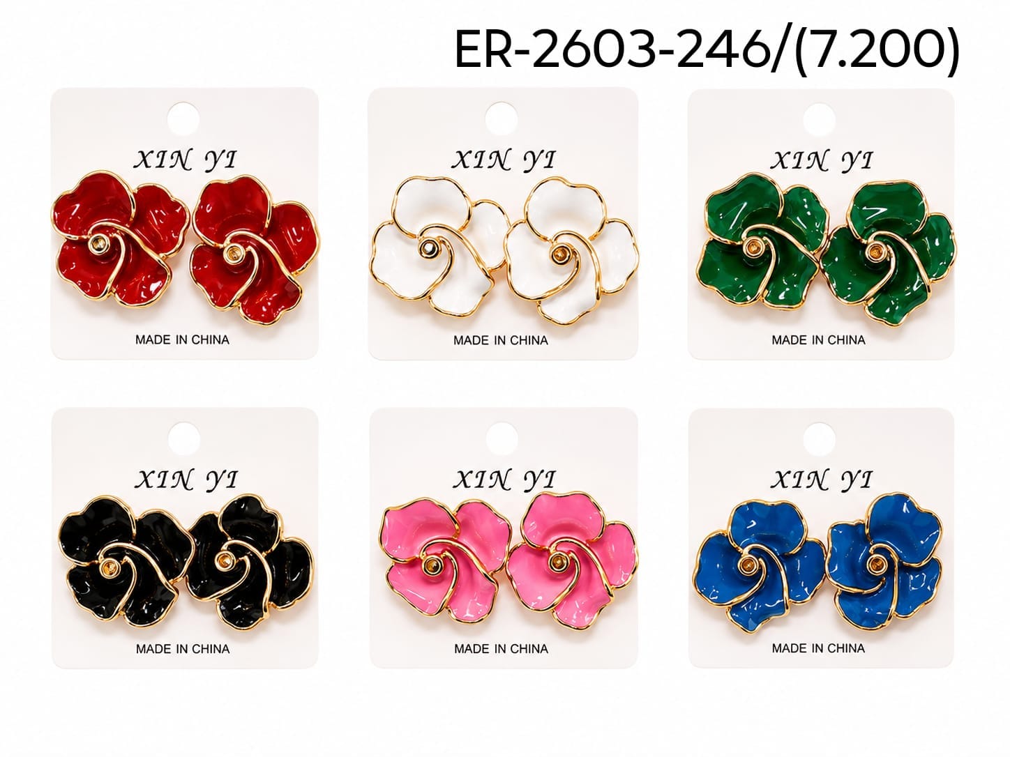 Aros rosa espiral