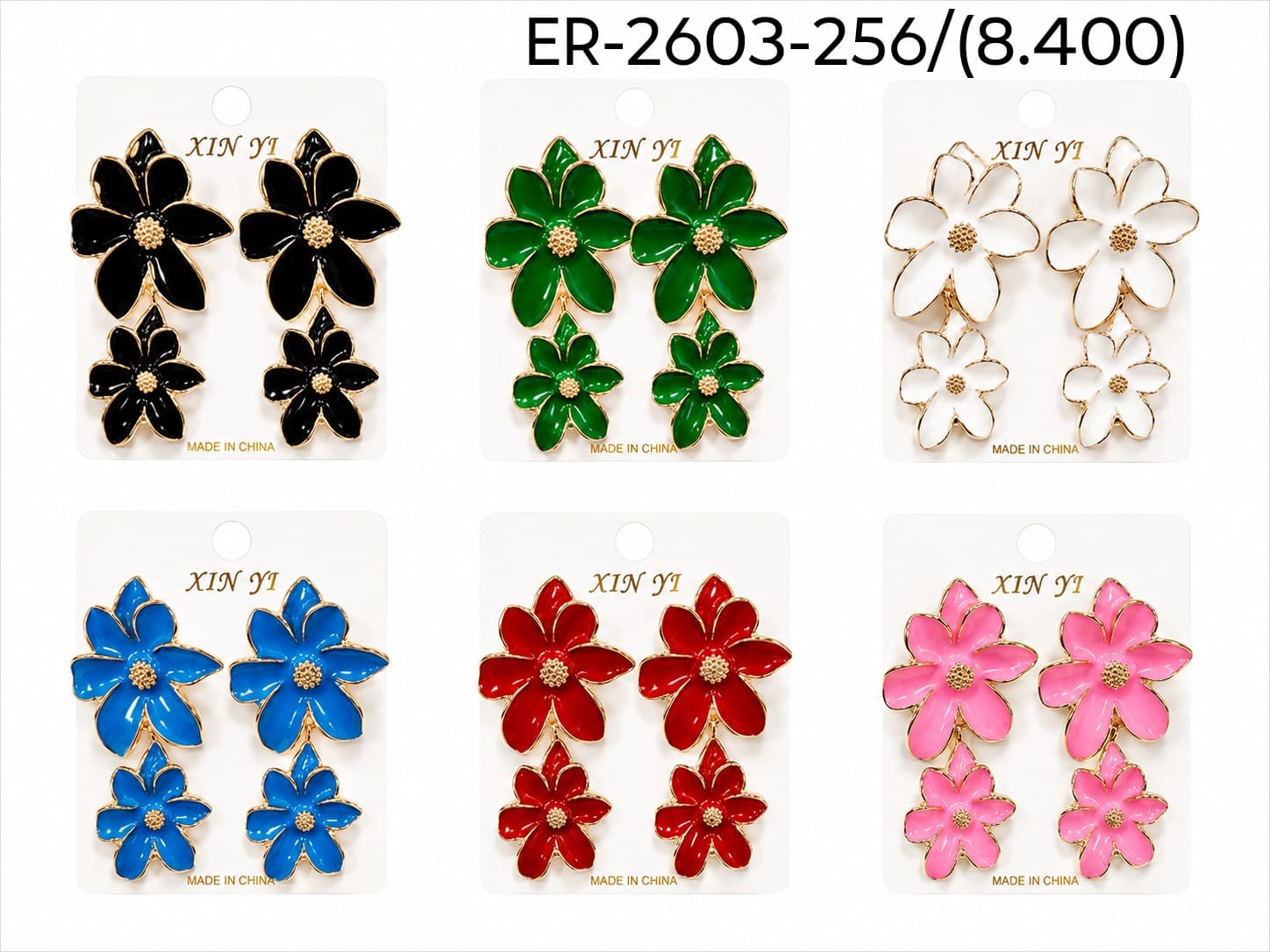 Aros doble flor