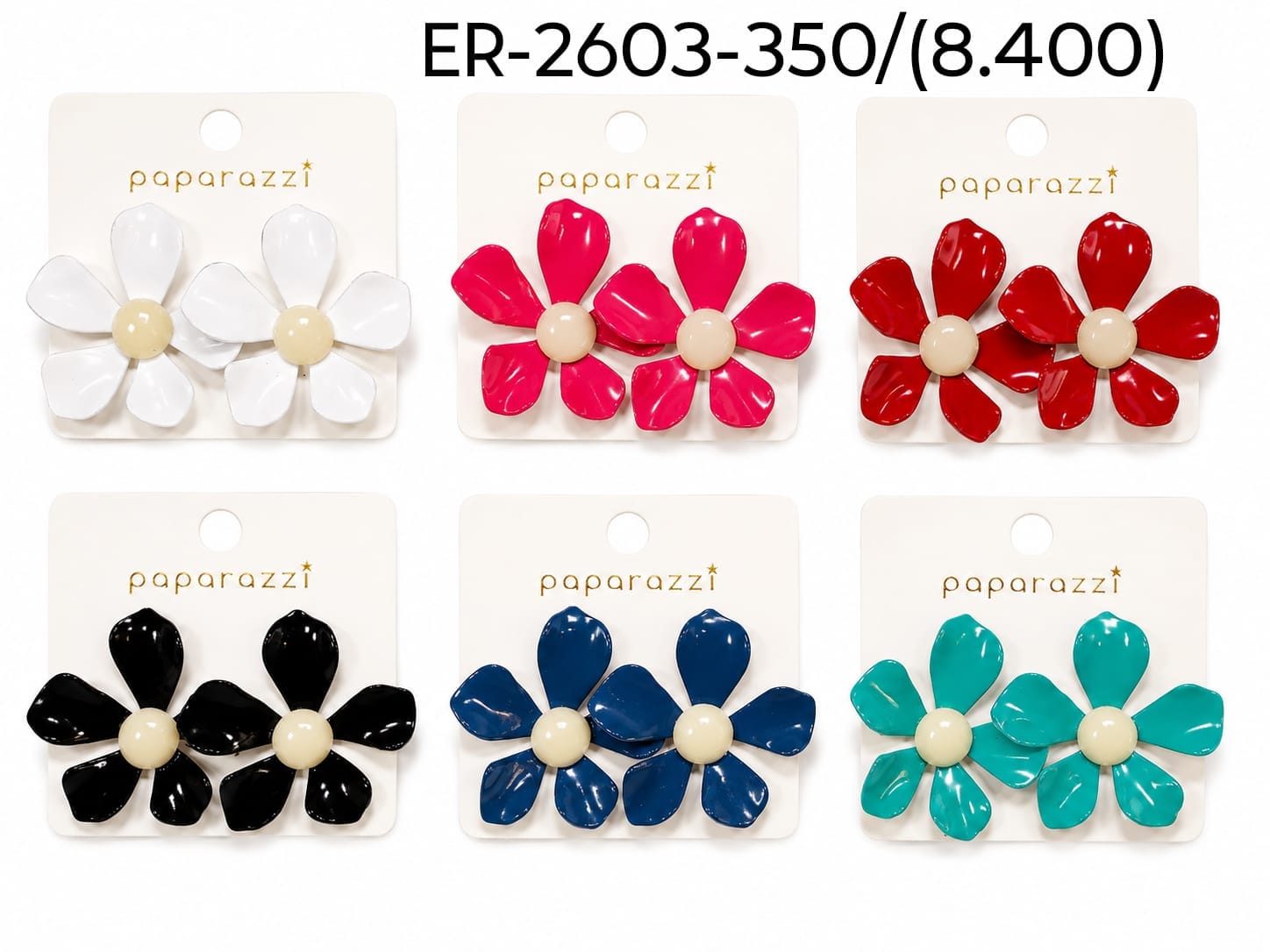 Aros flor grande 6 pétalos