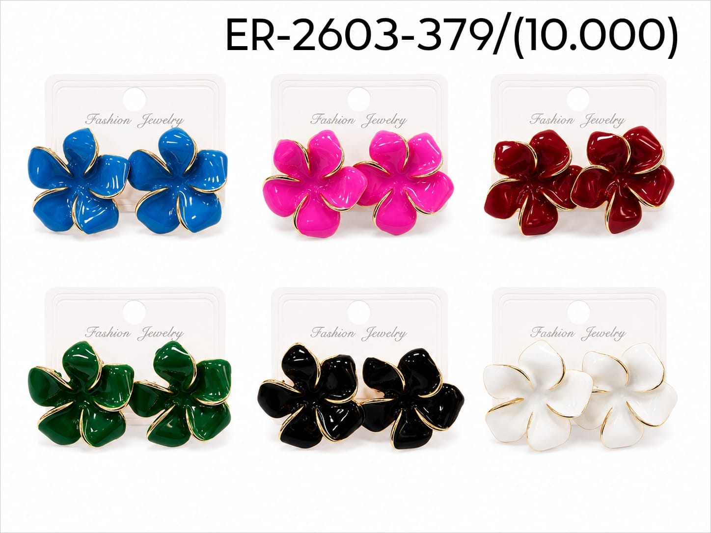 Aros flor 5 pétalos gruesos